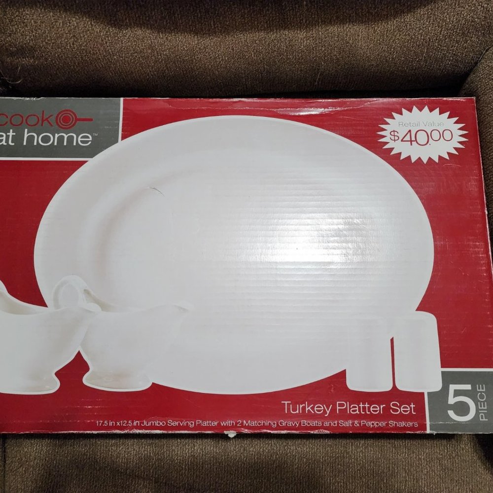 5 pc **NIB** Turkey Platter Set